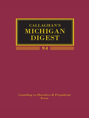 cover image of Michigan Digest
